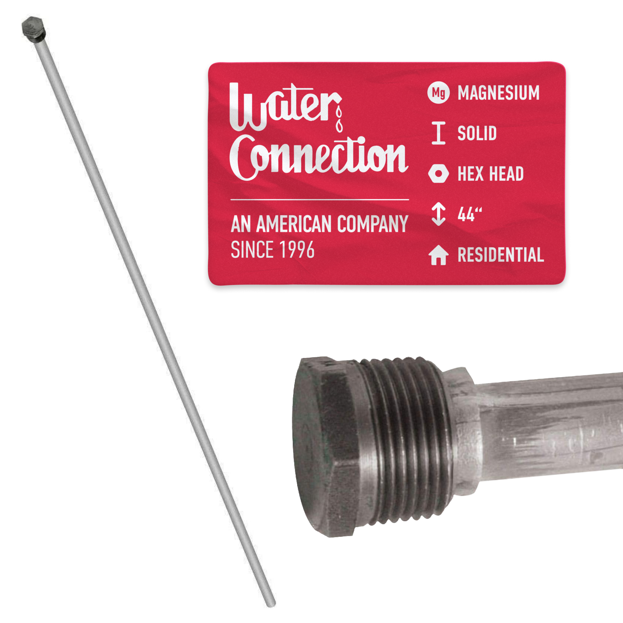 Whirlpool Water Whirlpool E1f50rd045v Anode Rod Whirlpool Water